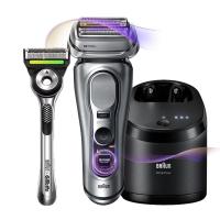 移动端、京东百亿补贴：BRAUN 9系巅峰版2.0吉列剃须刀手动清洁护理中心德国往复式电动剃须刀 男