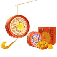 金九月饼 广式吴川 金九五仁金腿大饼 中秋月饼礼盒装 华灯初上555g  华灯初上555g