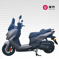 破界 猛禽x5燃油踏板摩托车150省油实用智能ABS高配版星际灰