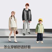 巴拉巴拉 儿童外套女童男童秋装上衣2025秋冬款摇粒绒儿童保暖儿童外套
