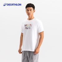 DECATHLON 迪卡侬 运动T恤夏季男女情侣篮球健身宽松透气上衣-5573554