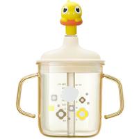 babycare儿童牛奶杯1-2-3岁以上宝宝喝奶瓶PPSU刻度直饮吸管水杯 【升级ppsu】牛奶杯 330ml 月瓷白