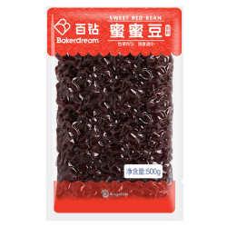 百钻 红豆蜜豆即食小包装家用月饼面包馅料蜜蜜豆糖纳豆奶茶店配料