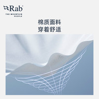 Rab睿坡Basecamp 3 Peaks圆领透气舒适打底衫长袖T恤男 QCC-11 暴风蓝TMB M