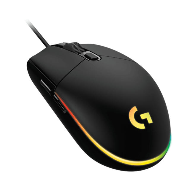 罗技 logitech 有线游戏鼠标 G102人体工学设计 轻便易用RGB灯效  G102黑色（二代流光）-顺丰快递