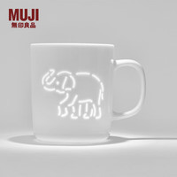 MUJI 無印良品 玲珑瓷陶瓷杯 530ml 大象