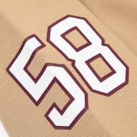暇步士（Hush Puppies）童装儿童男童2025秋季t恤简约经典休闲百搭数字长袖polo衫 暖卡其 170 cm