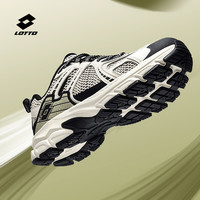 乐途男鞋户外运动鞋男秋季网面减震防滑徒步青少年休闲跑步鞋 米黑-网面【男】 44