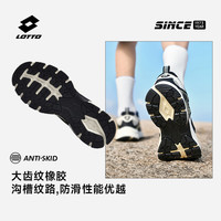 乐途男鞋户外运动鞋男秋季网面减震防滑徒步青少年休闲跑步鞋 黑色-网面【女】 41