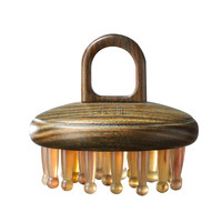 古迪加厚50%|羊角按摩梳子头部经络梳头疗按摩器刮痧头皮疏通脱发