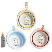 新生婴儿折叠洗脸盆宝宝用品儿童洗脚小盆子三件套洗屁屁出生