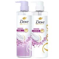 多芬洗发水蓬松净澈氨基酸修护植萃洗护套装无硅油洗发露 强韧蓬松洗护装470ml*2