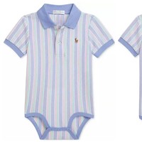 RALPH LAUREN 拉夫劳伦 男婴棉质Polo连体衣