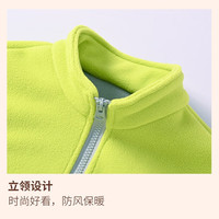马克华菲儿童冬季保暖摇粒绒外套宽松加绒羊胎绒圆领卫衣卫裤套装 M童趣K花灰(加绒卫裤) 150