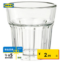 宜家 IKEA POKAL博克尔 透明加厚钢化玻璃杯 100ML