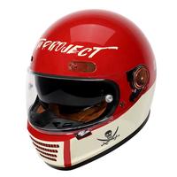 ZNP AM912 暗红海盗 XL 3C认证复古摩托车电动车全盔男女四季通用