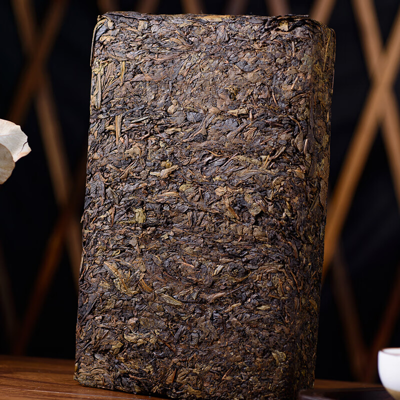 湘丰安化黑茶湖南特产茶叶正宗金花茯砖茶节日送礼口粮茶叶自己喝 7年陈 安化手筑茯砖+茶刀
