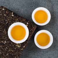 湘丰安化黑茶湖南特产茶叶金花茯砖茶口粮茶叶自己喝 【双重口感】荷香金茯黑茶1kg