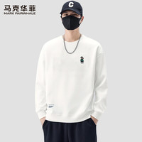 马克华菲卫衣男2025今年流行男士上衣亲肤柔软长袖衫百搭 2XL 黑色