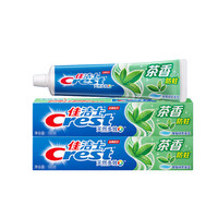 Crest 佳洁士 牙膏茶香防蛀啫喱绿茶香型清新口气含氟家庭实惠装140g