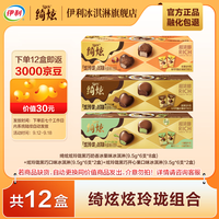 伊利 绮炫炫玲珑冰淇淋  黑巧奶香冰栗开心果 共12盒