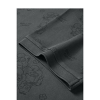 太平鸟男装休闲Polo衫夏季满印短袖polo衫刺绣时尚保罗衫 4XL 灰色1(修身)