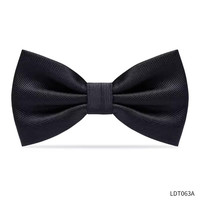 IFSONG 男士黑领结伴郎仿手打西装蝴蝶结婚礼男新郎结婚酒红高档双层纯色