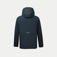 HLA/海澜之家羽绒服秋冬白鸭绒经典连帽时尚印花保暖外套男 深绿X7 165/84A