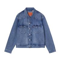 Levi's 25年秋冬男士巴恩风美式翻领时尚休闲夹克外套 深蓝 XS