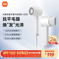 米家 MIJIA 小米电吹风机家用 负离子护发 大功率速干 低噪音 H300