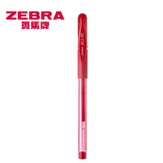 斑马牌 ZEBRA 子弹头走珠水性笔 红色 5支装