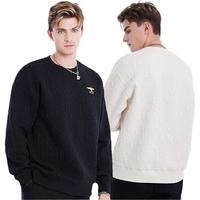 BOY LONDON【暗纹提花】潮牌秋季款字母提花休闲卫衣N03029 米白色 XS