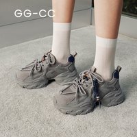 【 9点开价】GGCC复古串珠老爹鞋女25秋厚底休闲鞋 棕色 40