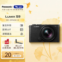 松下 Panasonic LUMIX S9N/S9 +18-40mm套机 入门级微单单电/全画幅数码相机  挂脖随身便携 L卡口 S9单机身+18-40mm单镜头套机