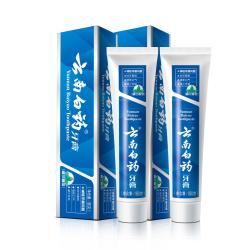 云南白药 留兰香型 牙膏组合 180g*2支+冰柠 45g+牙刷