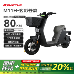 花小马 电动自行车M11H48v24ah星恒锂电采销实测续航对置双缸前碟刹TCS防滑NFC 车架终生质保 玄影苍韵