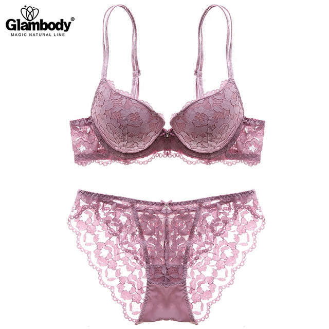 Glambody MAGIC NATURAL LINE 女士蕾丝聚拢文胸套装 842002