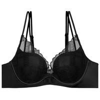 爱慕 【无纺布 大胸舒适】新婚红品本命年聚拢调整型薄杯文胸内衣女