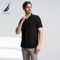 88VIP：NAUTICA 诺帝卡 男装夏季全棉柔软透气简约短袖POLO衫