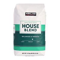 Kirkland Signature柯克兰美国精选阿拉比卡中深烘咖啡豆1.13kg25年7月新效期 家庭混合1130g*1袋