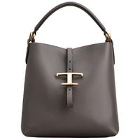 TOD'S托德斯2025秋冬女士T TIMELESS迷你皮革水桶包 灰色