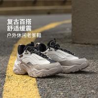 李宁 休闲鞋女鞋CF-溯千行策3减震回弹反光低帮运动鞋