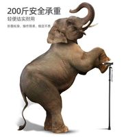 户外登山杖爬山登山棍老人防滑拐杖伸缩折叠杆印花手杖徒步超轻