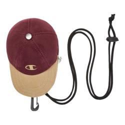 Champion 冠军 小帽包女SmallCapBag迷你腰包男单肩斜挎包零钱包挂 深红 均码