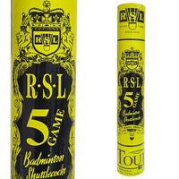 百亿补贴：RSL 羽毛球5号GAME羽毛球耐打训练12只装/桶授权