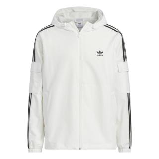 adidas 经典三条纹运动连帽夹三叶草 亮白 KB1944