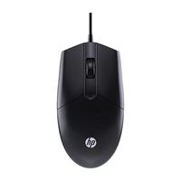 惠普 M100S 静音发光 USB有线鼠标 黑色