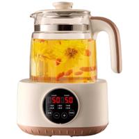 奥克斯（AUX）养生壶玻璃壶体全自动调奶器办公室多功能花茶壶恒温壶电热水壶煮茶壶YSW142 304不锈钢底盘