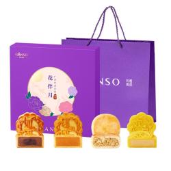 元祖食品 花伴月 台式月饼 11饼4味 475g 礼盒装