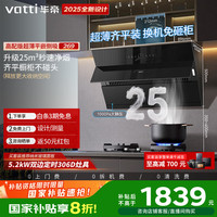 华帝 20% 抽油烟机侧吸式家用25变频风量大吸力厨房好物脱排吸油烟机自动清洗一级能效 i11269